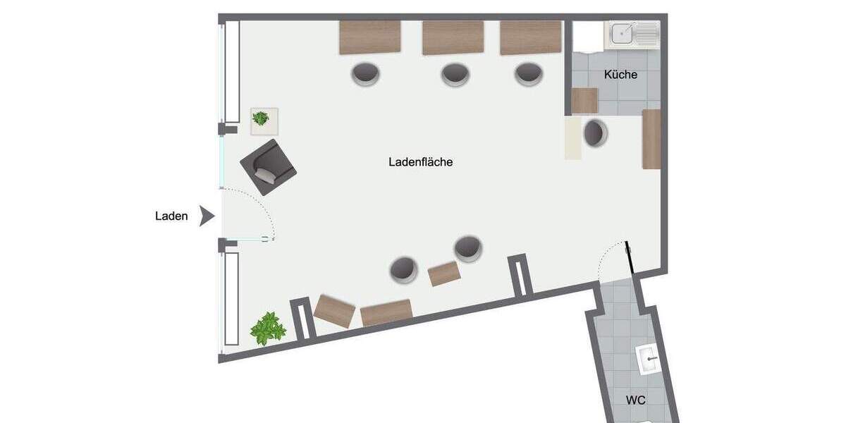 Gewerbeobjekt Düsseldorf Friedrichstadt - 159.000&euro; | Angebot:25743064