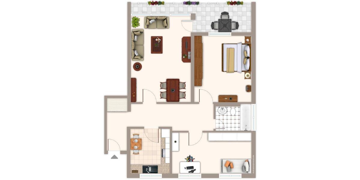 Etagenwohnung Mönchengladbach West - 3 Zimmer, 76 m&sup2;, 729&euro; | Angebot:17518701