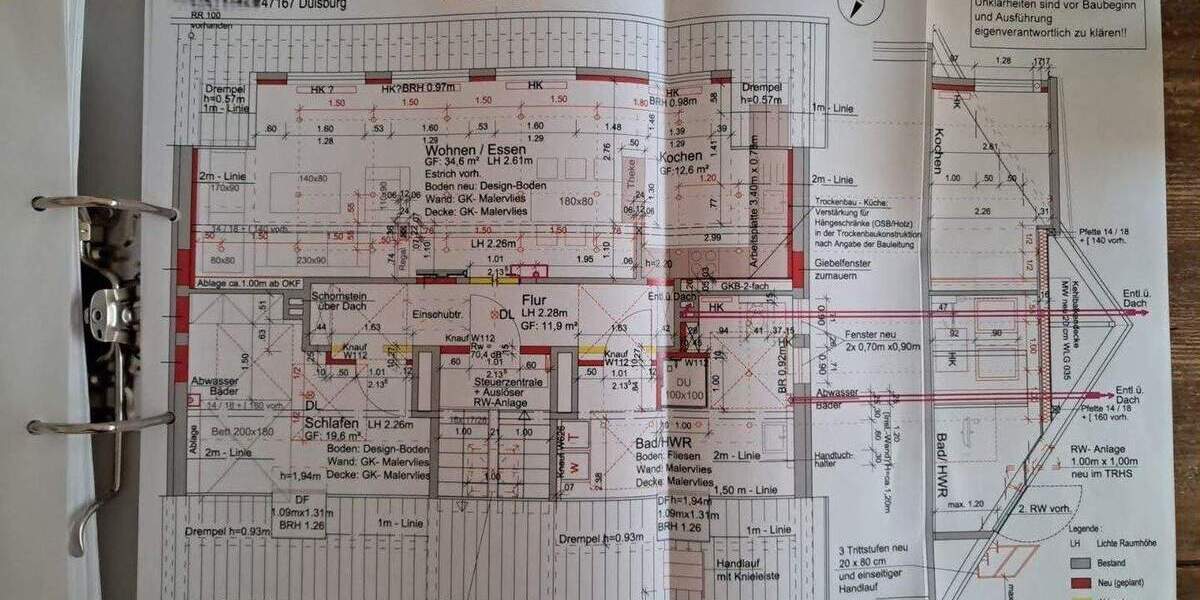 Etagenwohnung Duisburg Röttgersbach - 2 Zimmer, 82 m&sup2;, 758&euro; | Angebot:25880980