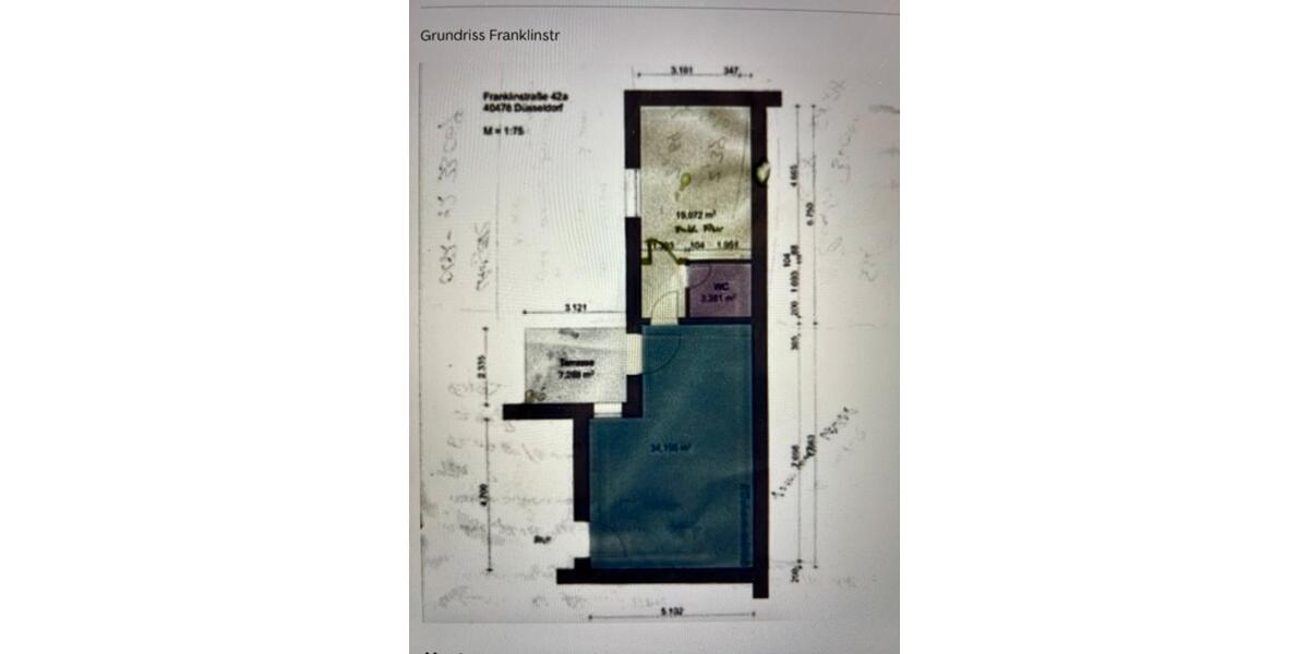 Etagenwohnung Düsseldorf Pempelfort - 2 Zimmer, 58 m&sup2;, 330.000&euro; | Angebot:27085988