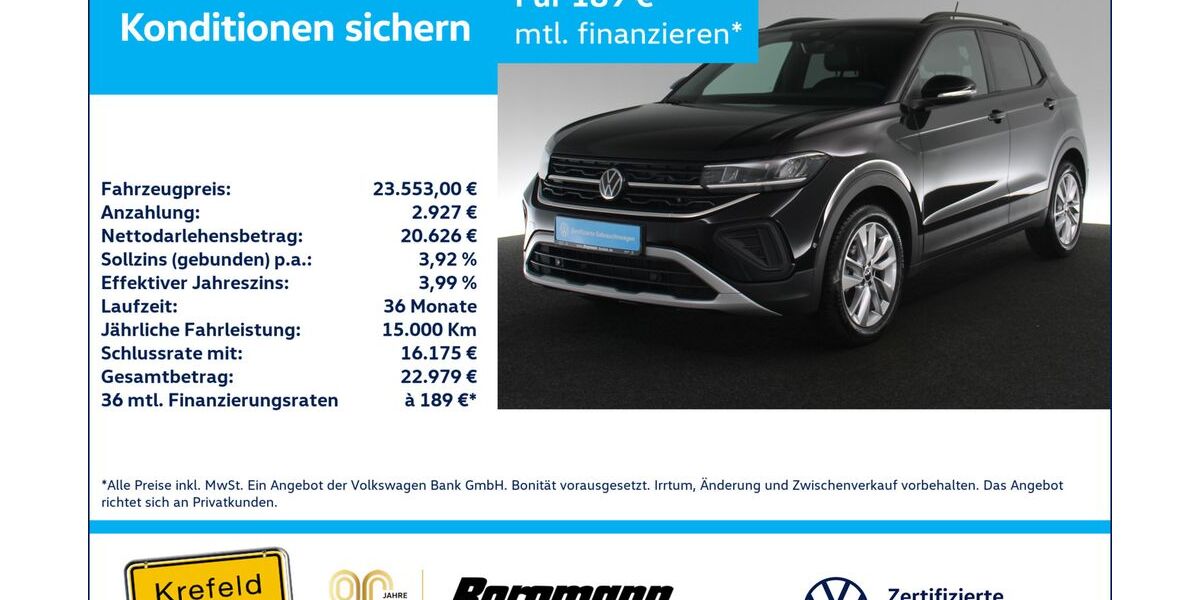VW T-Cross 23.474 km 23.553 &euro; Krefeld 47803