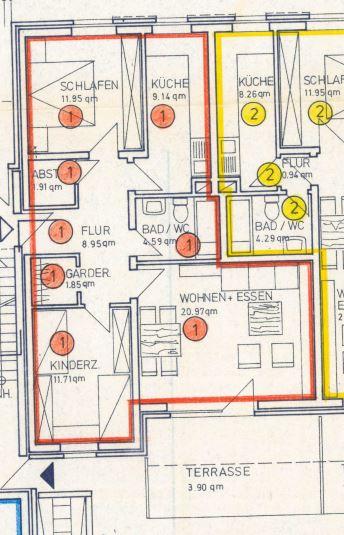 Erdgeschoßwohnung Viersen Boisheim - 3 Zimmer, 71 m&sup2;, 170.000&euro; | Angebot:26688882