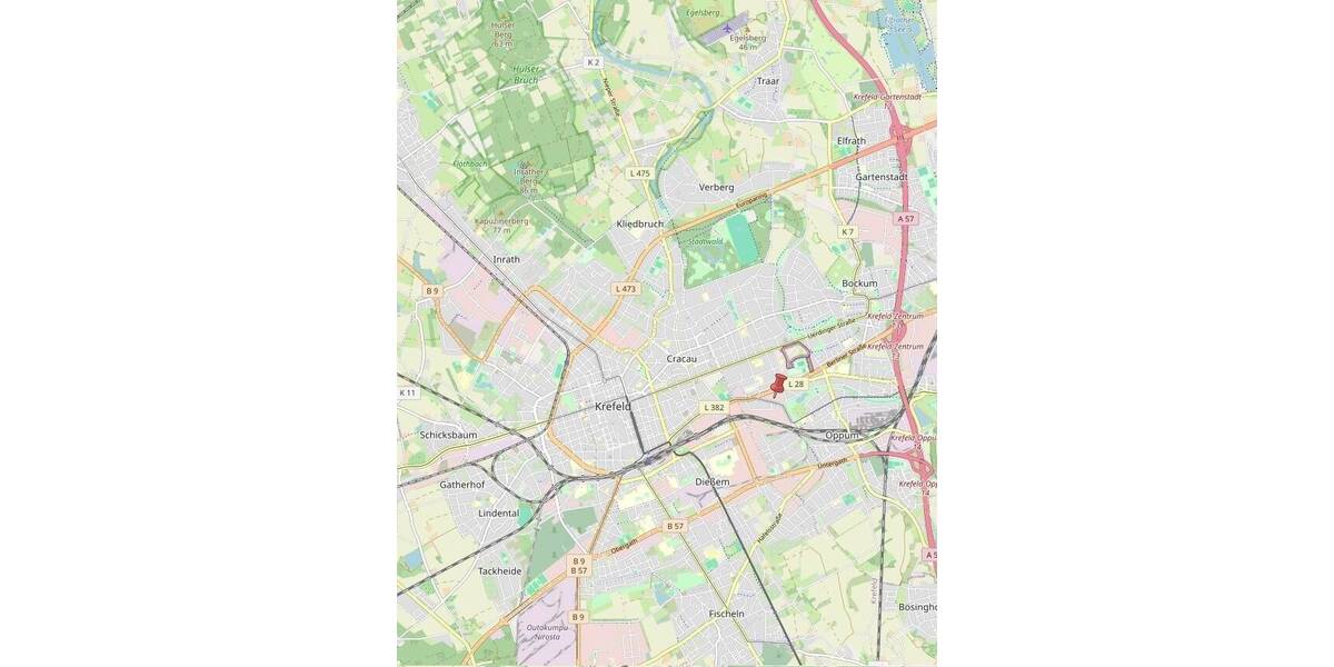 Etagenwohnung Krefeld Bockum - 2 Zimmer, 42 m&sup2;, 90.000&euro; | Angebot:26375872