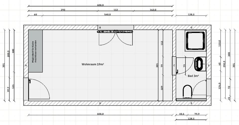 Etagenwohnung Nettetal - 1 Zimmer, 22 m&sup2;, 187&euro; | Angebot:26688523