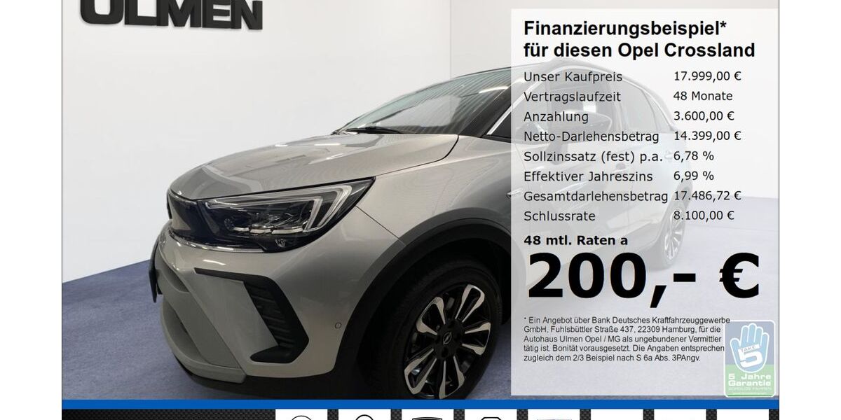 Opel Crossland (X) 19.890 km 17.999 &euro; Düsseldorf 40231