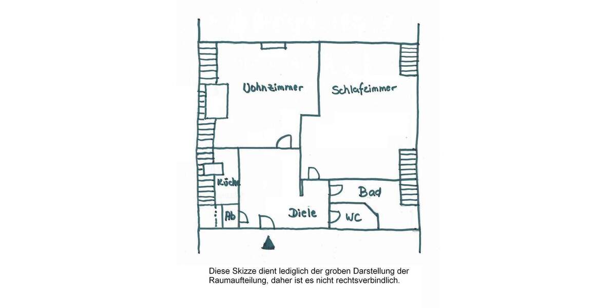 Etagenwohnung Düsseldorf Flingern Süd - 2 Zimmer, 61 m&sup2;, 610&euro; | Angebot:25836350
