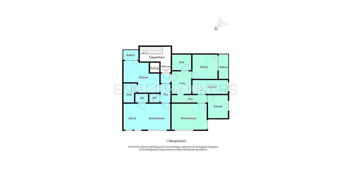 Etagenwohnung Moers Moers-Mitte - 5 Zimmer, 156 m&sup2;, 375.000&euro; | Angebot:25709623