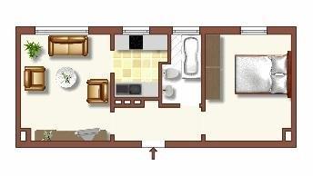Erdgeschoßwohnung Duisburg Huckingen - 2 Zimmer, 41 m&sup2;, 409&euro; | Angebot:26661757
