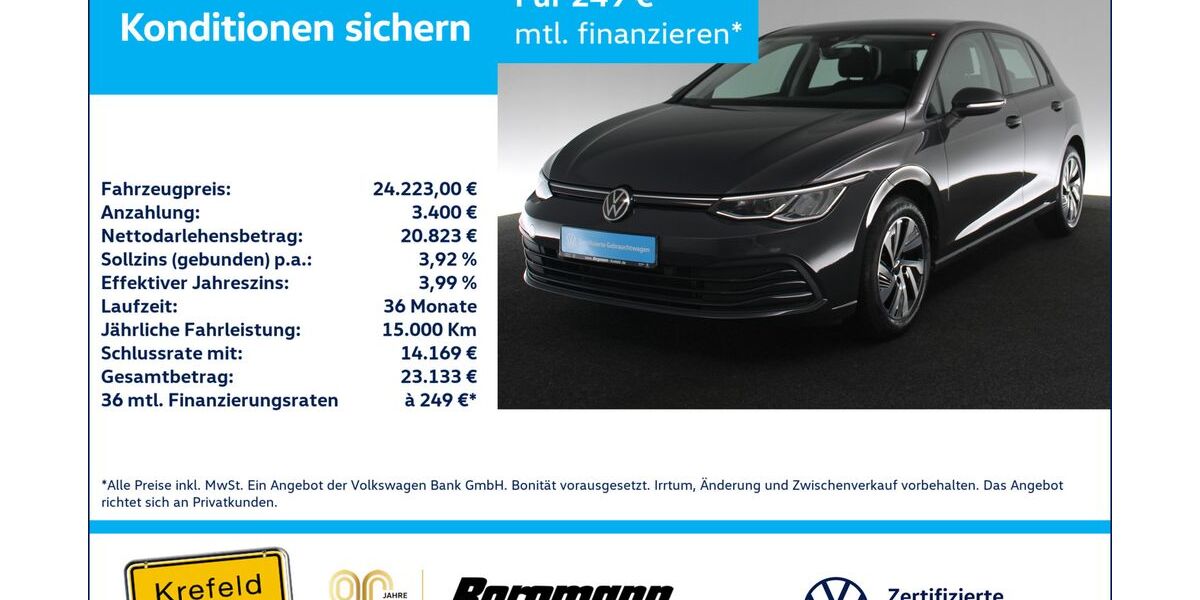 VW Golf 50.550 km 24.223 &euro; Krefeld 47803