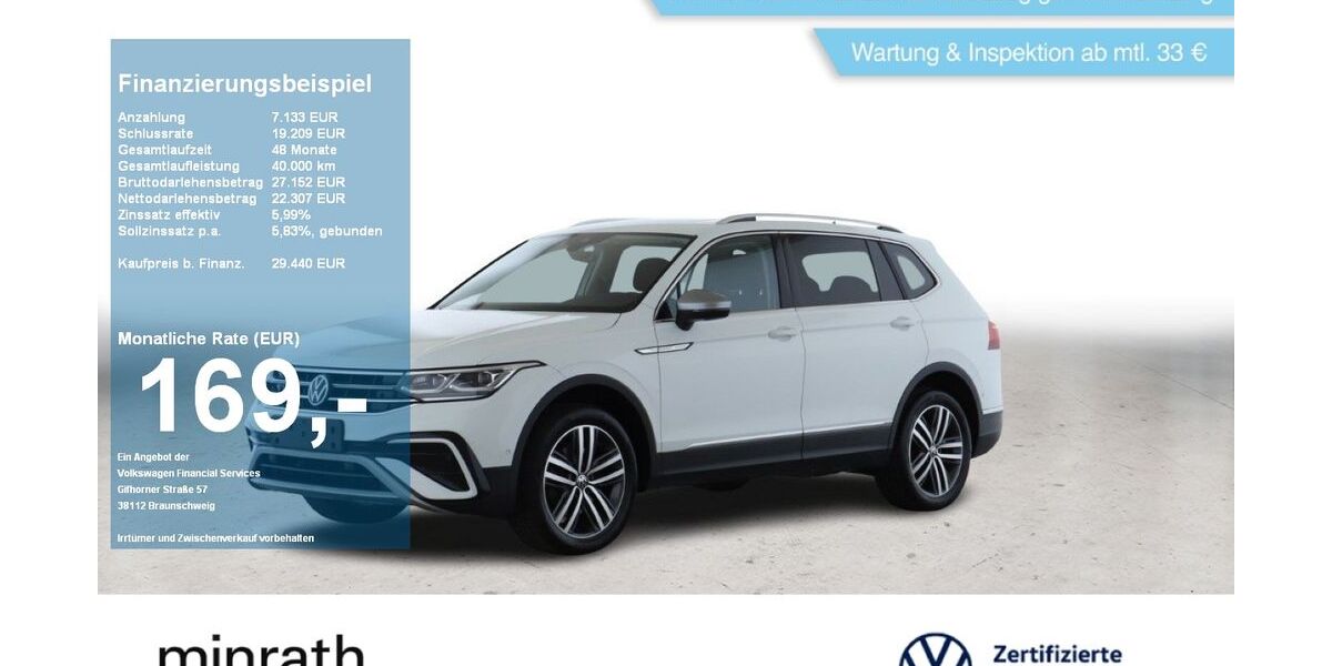 VW Tiguan Allspace 122.684 km 29.440 &euro; Duisburg-Rheinhausen 47226