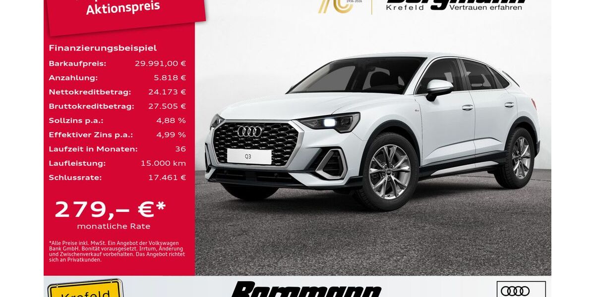 Audi Q3 41.615 km 29.991 &euro; Krefeld 47803