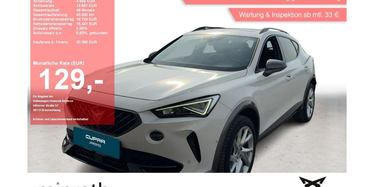 Cupra Formentor 65.212 km 20.140 &euro; Moers-Hülsdonk 47441