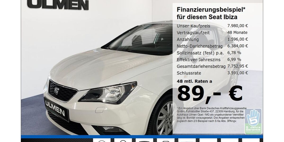Seat Ibiza 102.582 km 7.444 &euro; Düsseldorf 40231