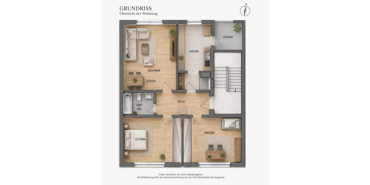 Etagenwohnung Willich - 3 Zimmer, 86 m&sup2;, 1.250&euro; | Angebot:26591346