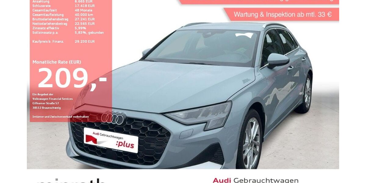 Audi A3 9.982 km 28.730 &euro; Moers-Hülsdonk 47441