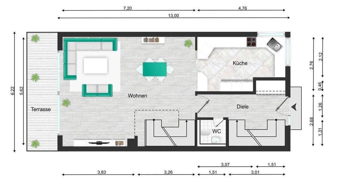 Einfamilienhaus Mönchengladbach Eicken - 5 Zimmer, 166 m&sup2;, 479.000&euro; | Angebot:25701205