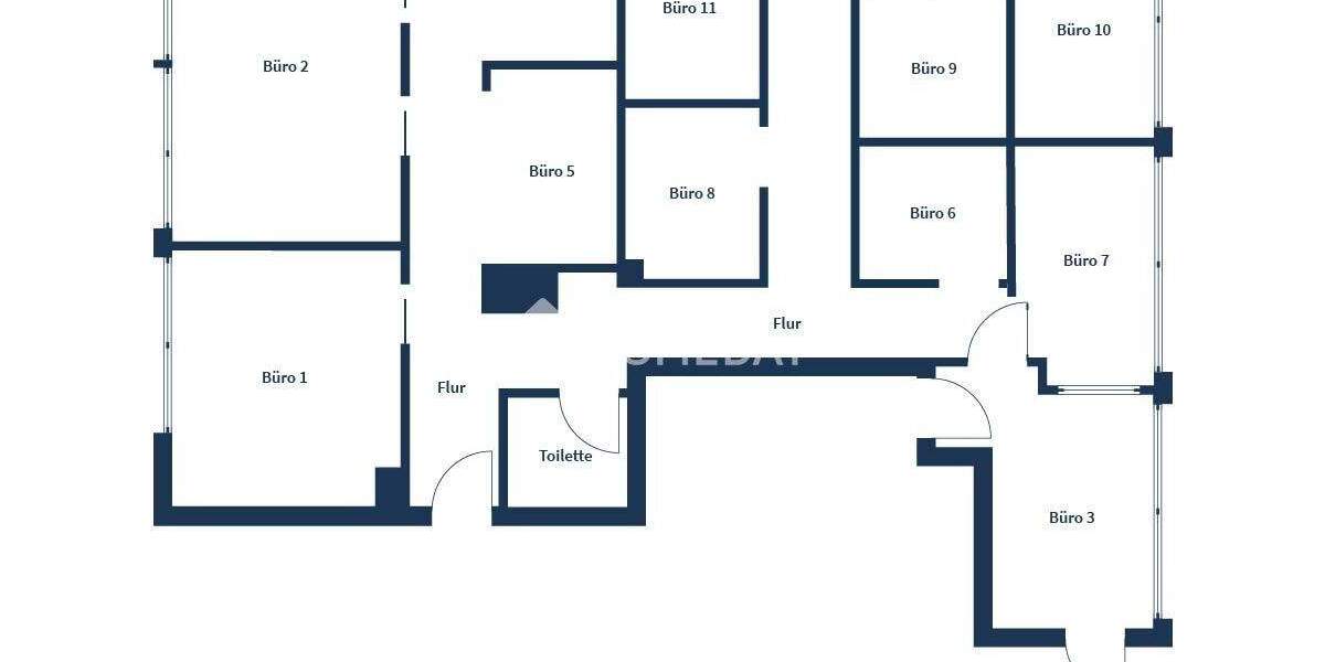 Etagenwohnung Duisburg Ruhrort - 7 Zimmer, 200 m&sup2;, 200.000&euro; | Angebot:25688347