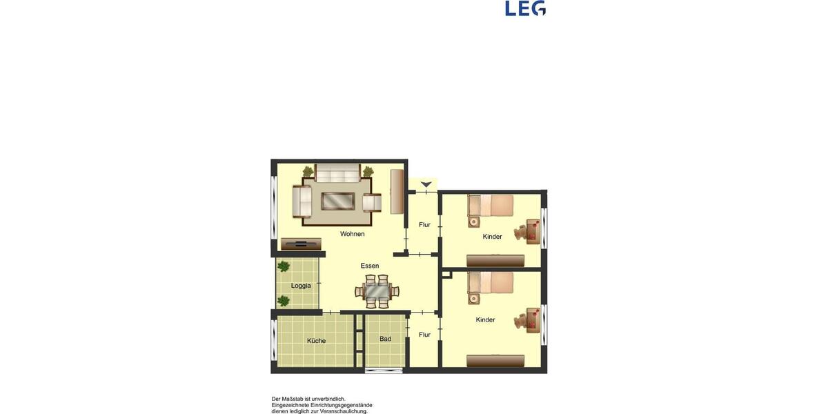 Erdgeschoßwohnung Monheim am Rhein - 3 Zimmer, 70 m&sup2;, 859&euro; | Angebot:25834915