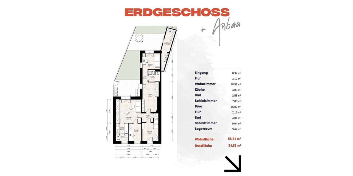 Reihenendhaus Viersen Rahser - 9 Zimmer, 108 m&sup2;, 349.000&euro; | Angebot:26015504