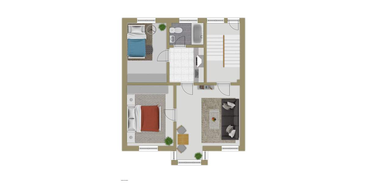 Etagenwohnung Mönchengladbach Geneicken - 3 Zimmer, 56 m&sup2;, 99.000&euro; | Angebot:25684000