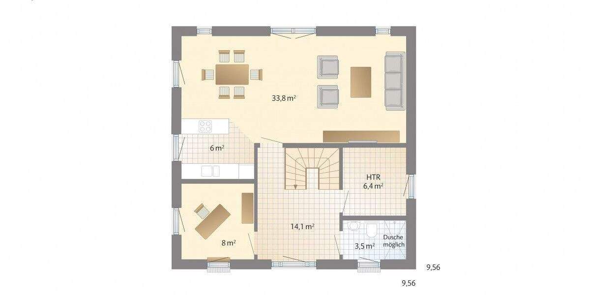 Einfamilienhaus Düsseldorf Eller - 5 Zimmer, 150 m&sup2;, 952.300&euro; | Angebot:25734287
