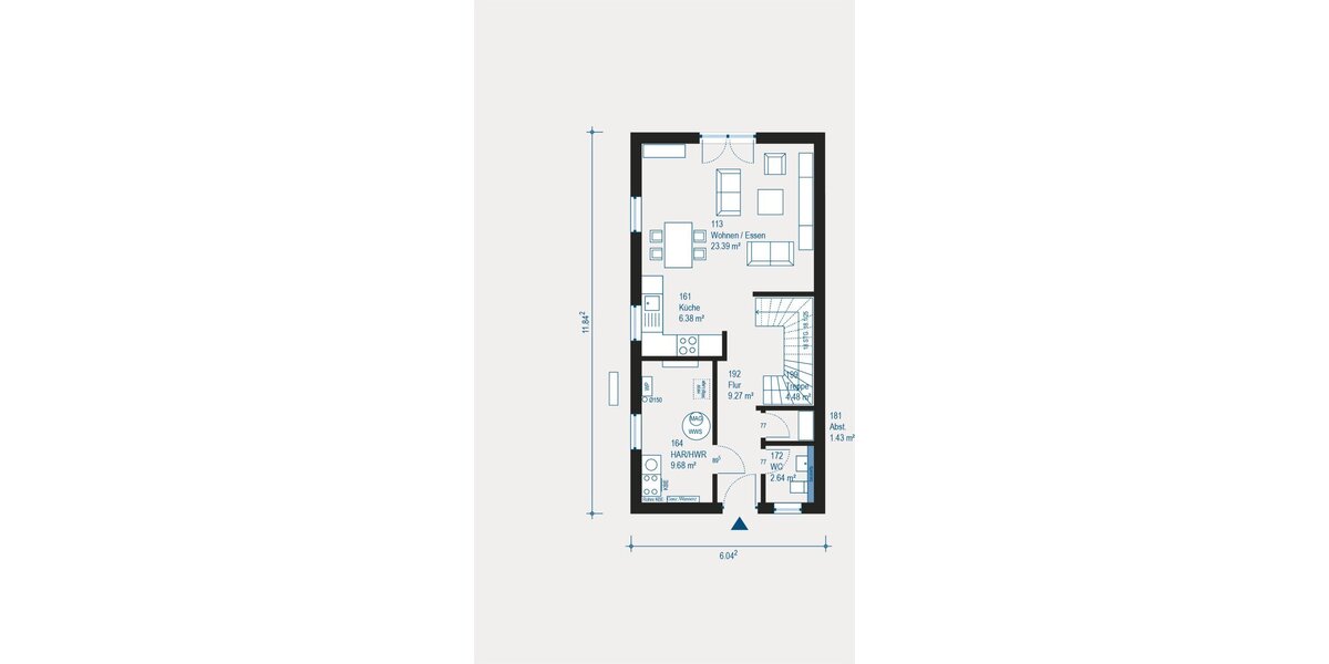 Individuell geplante Doppelhaushälfte in Mülheim an der Ruhr - Komfortables Wohnen auf 113 m² mit modernster Wärmepumpen-Technik - Doppelhaushälfte Mülheim an der Ruhr Rechtsruhr-Nord | Angebot:27346801