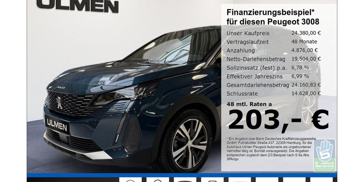 Peugeot 3008 22.521 km 24.380 &euro; Düsseldorf 40233