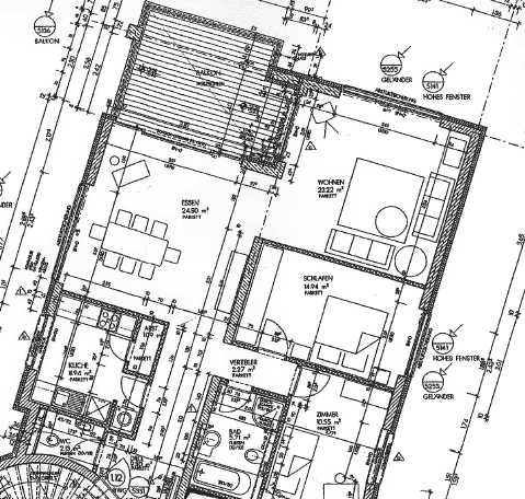 Etagenwohnung Düsseldorf Niederkassel - 3 Zimmer, 110 m&sup2;, 2.365&euro; | Angebot:26658605