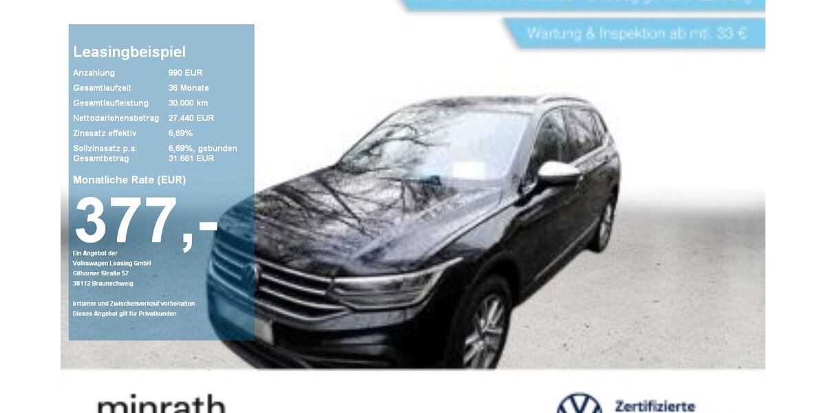 VW Tiguan Allspace 94.455 km 26.930 &euro; Moers 47441