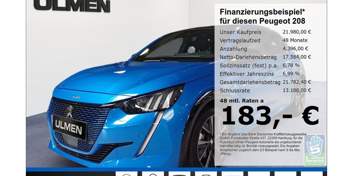 Peugeot 208 12.657 km 21.980 &euro; Düsseldorf 40233