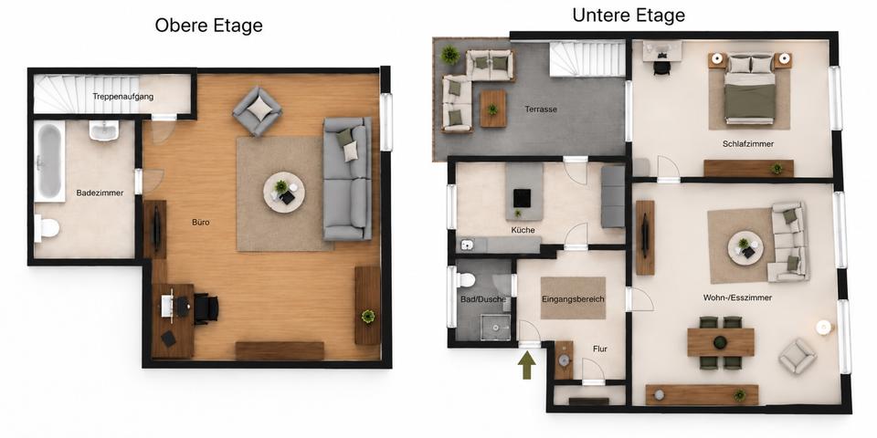 Maisonettenwohnung Oberhausen - 3.5 Zimmer, 127 m&sup2;, 279.000&euro; | Angebot:27618230