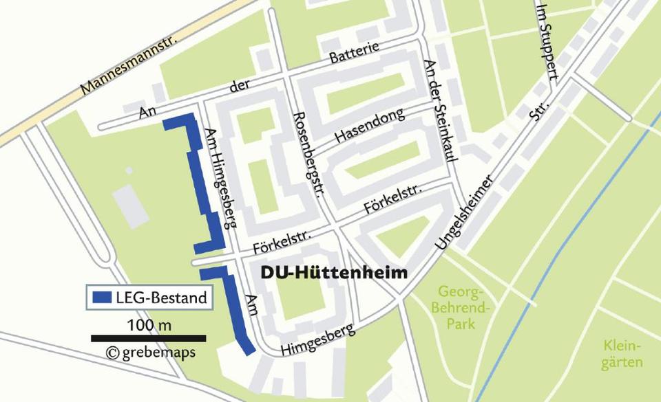 Erdgeschoßwohnung Duisburg Huckingen - 3 Zimmer, 70 m&sup2;, 350&euro; | Angebot:26661759