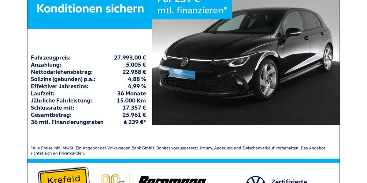 VW Golf 71.938 km 27.993 &euro; Krefeld 47803