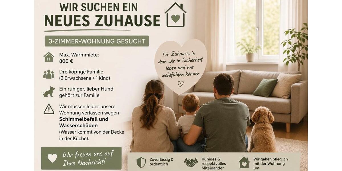 Etagenwohnung Mönchengladbach Süd - 3 Zimmer, 70 m&sup2;, 800&euro; | Angebot:26248903